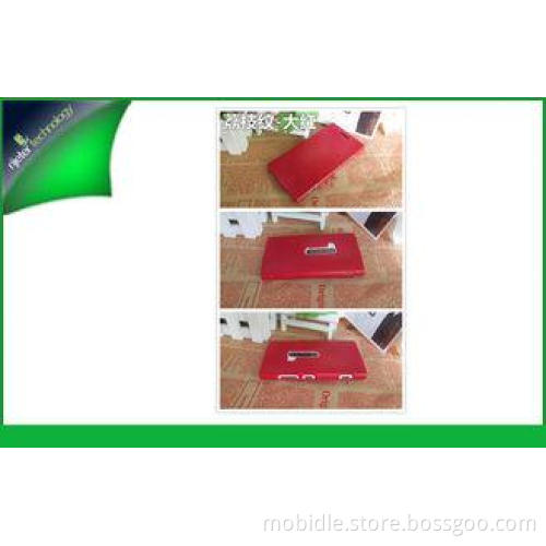 Red Leather Cell Phone Nokia Lumia 920 Cases With Hot Stamp